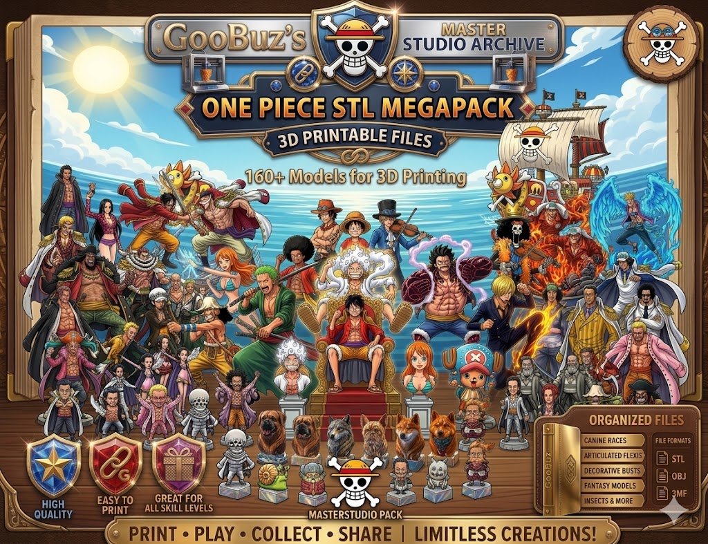 One STL Mega Pack - 160+ Models for 3D Printing