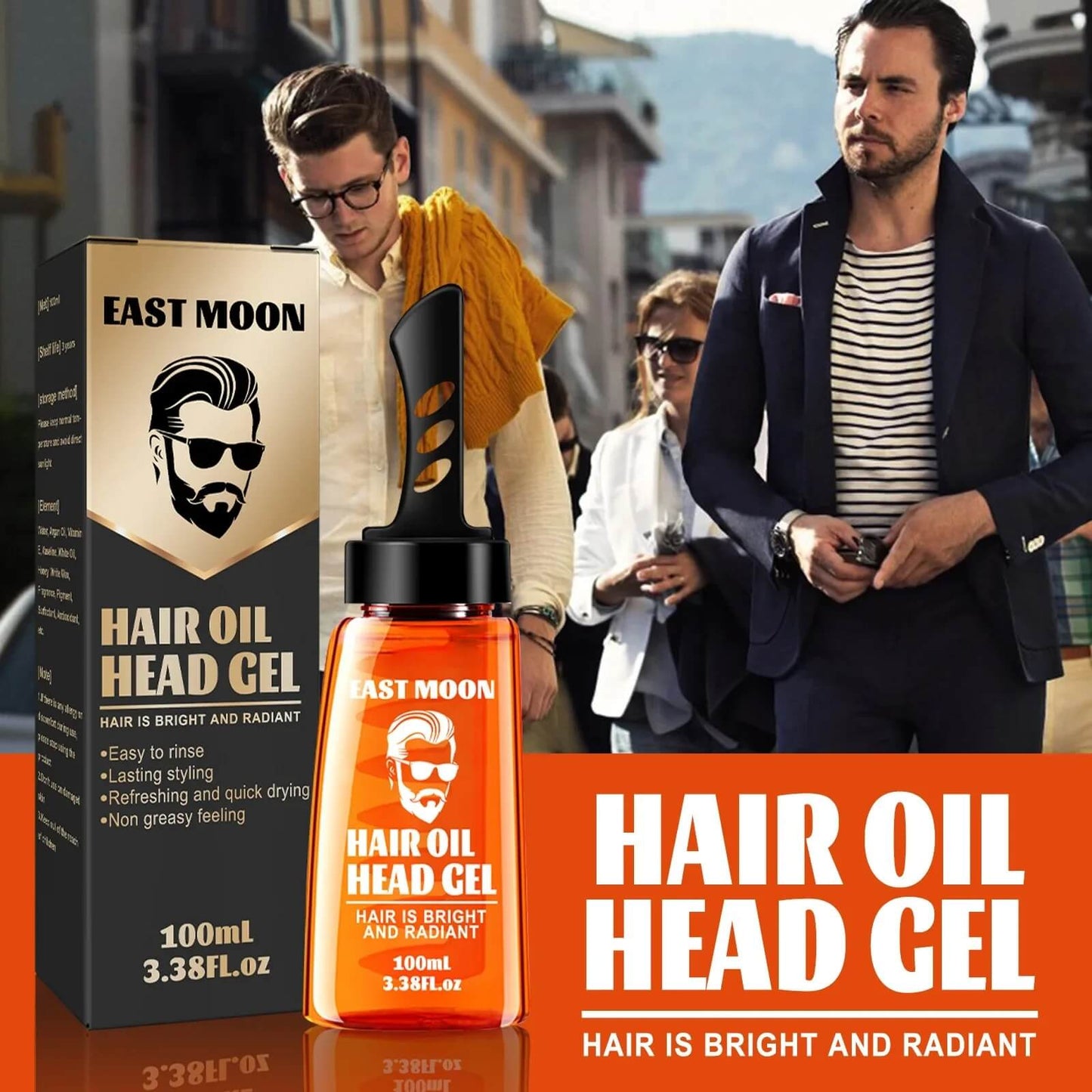 Hair Oil Head Gel & Comb