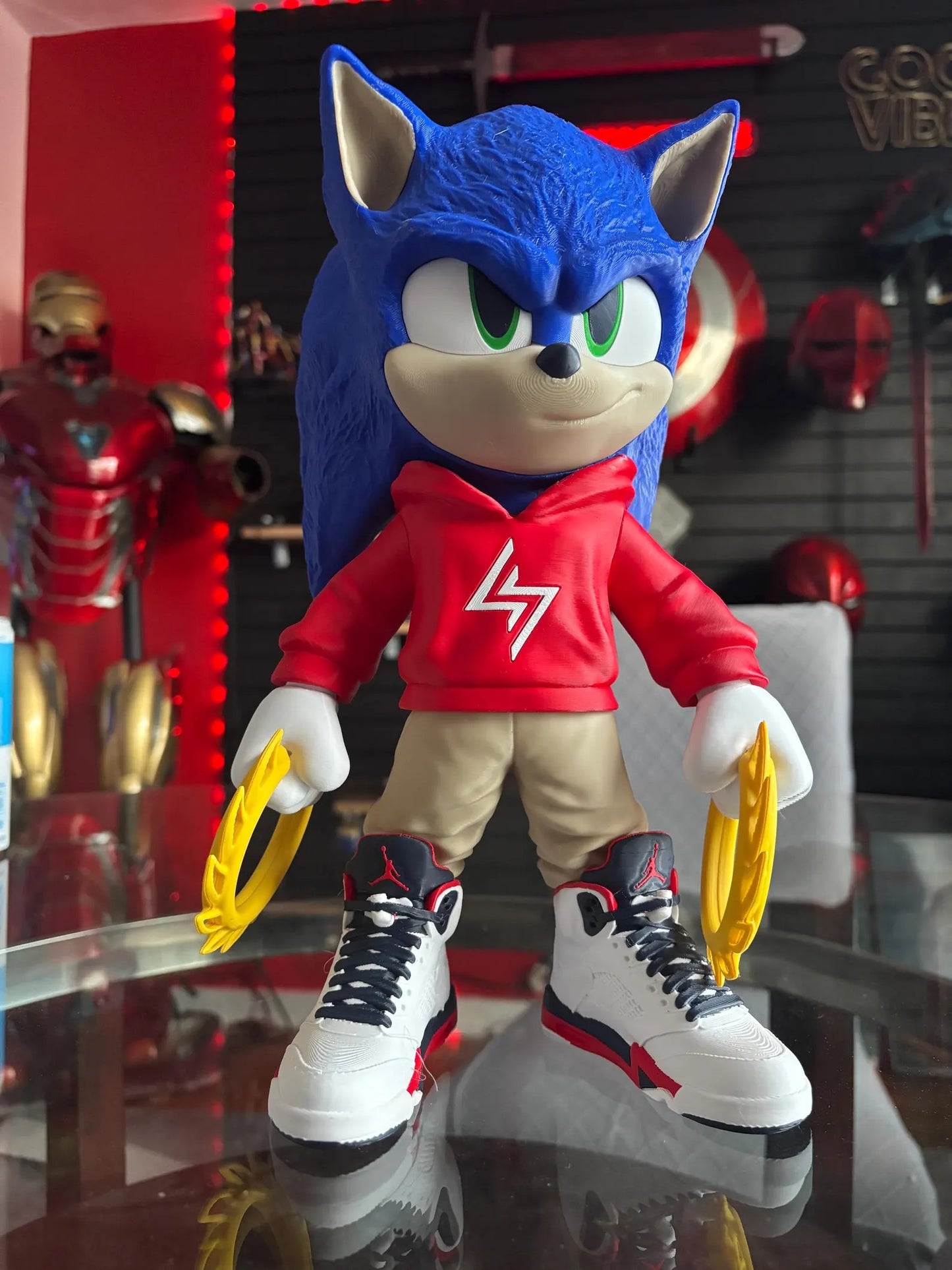 Super Sega Hedgehog Demon Hunter Figure Warrior Model STL File 3D Print