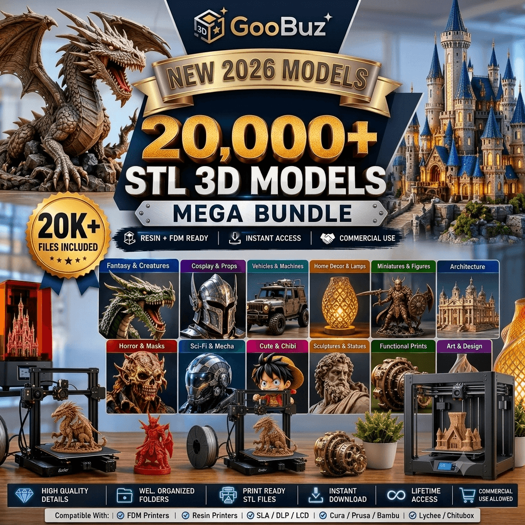 Ultimate STL Bundle | 20,000+ Printable Models for FDM & Resin Printers