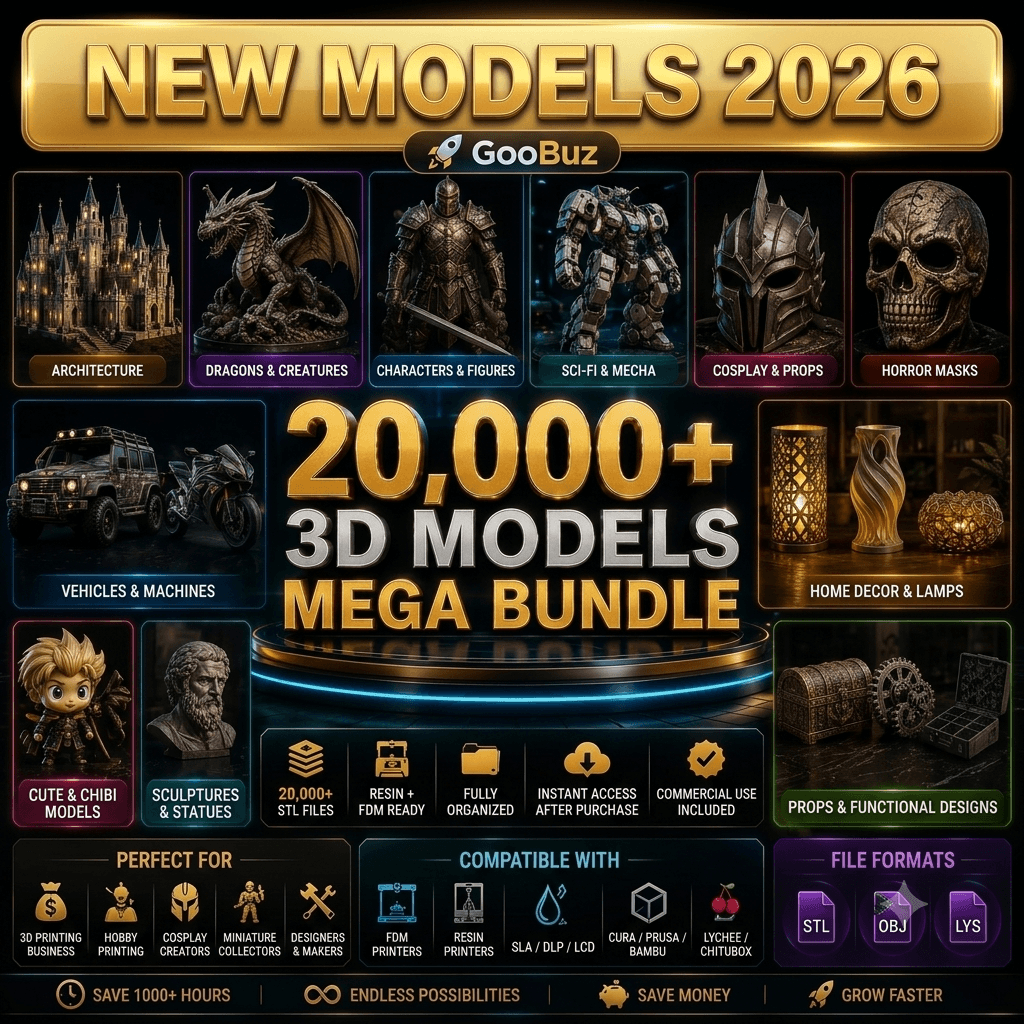 Ultimate STL Bundle | 20,000+ Printable Models for FDM & Resin Printers