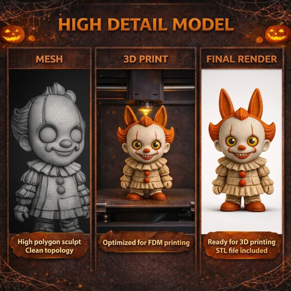 Elite Horror Chibi Bundle | 10 Signature Monster STL Figures