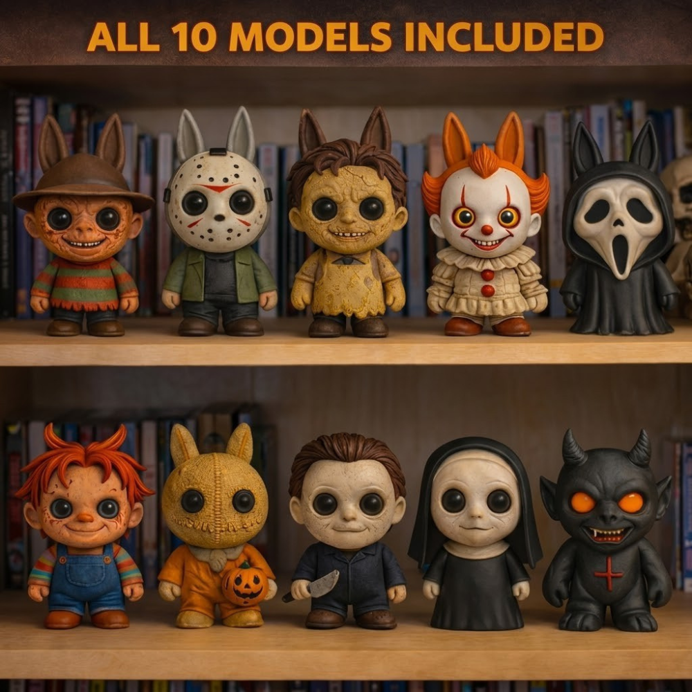 Elite Horror Chibi Bundle | 10 Signature Monster STL Figures