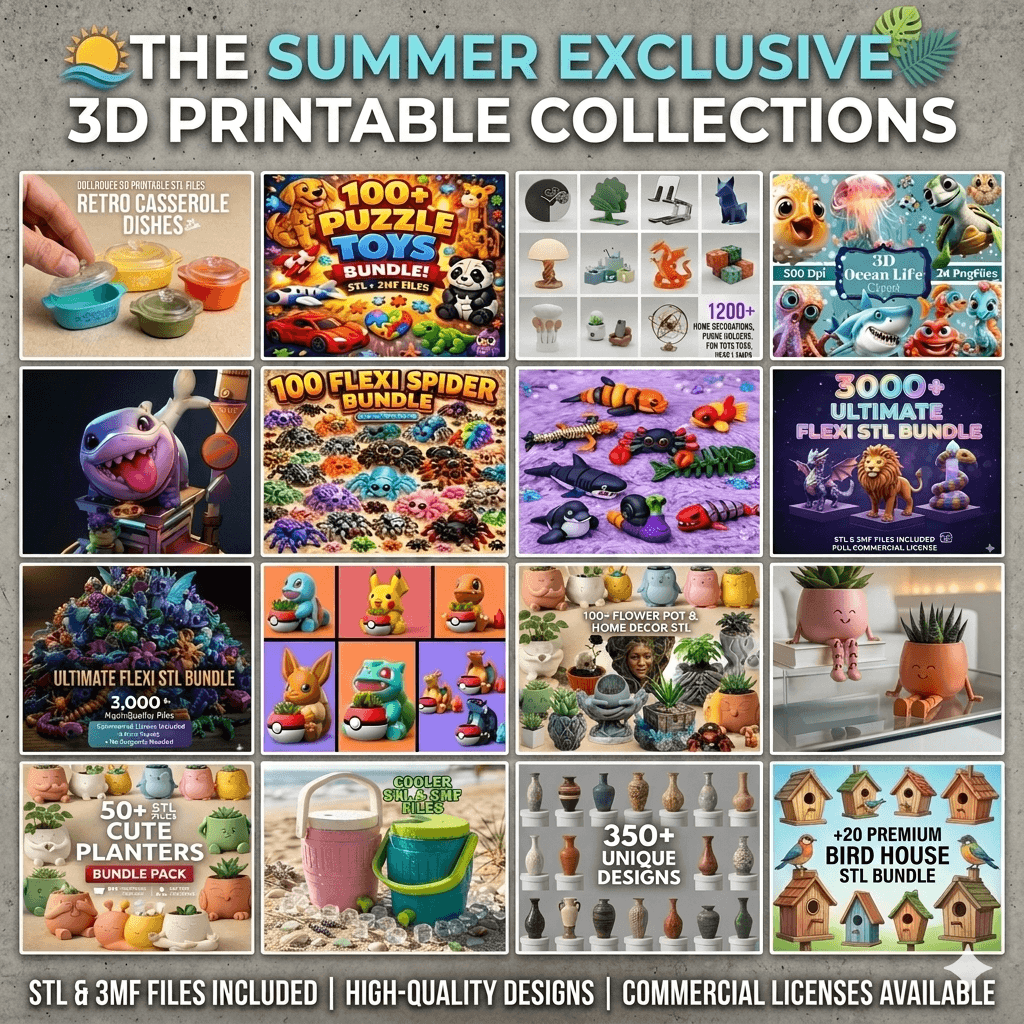 Premium Curated 3D Print Designs: The Summer Exclusive