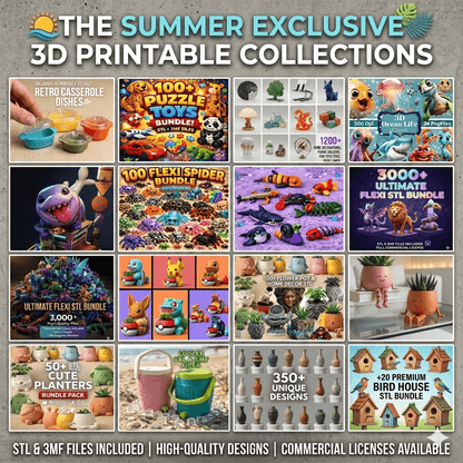 Premium Curated 3D Print Designs: The Summer Exclusive