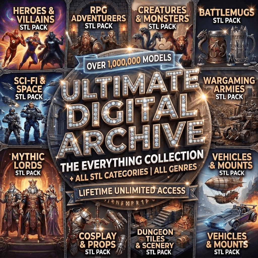 Ultimate STL Bundle | 1,000,000+ Printable Models for FDM & Resin Printers