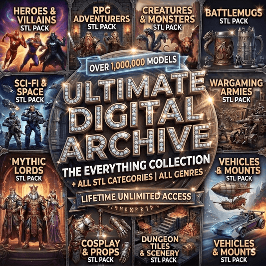 Ultimate STL Bundle | 1,000,000+ Printable Models for FDM & Resin Printers