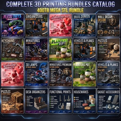 Ultimate 3D Maker Bundle: 300,000+ STL Files (Lifetime Access)