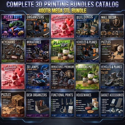 Ultimate 3D Maker Bundle: 300,000+ STL Files (Lifetime Access)