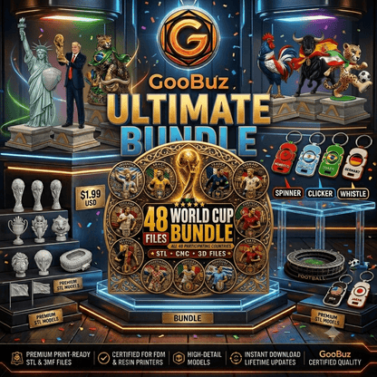 Ultimate 48-Country World Cup 3D Print Bundle (FDM & Resin Certified)
