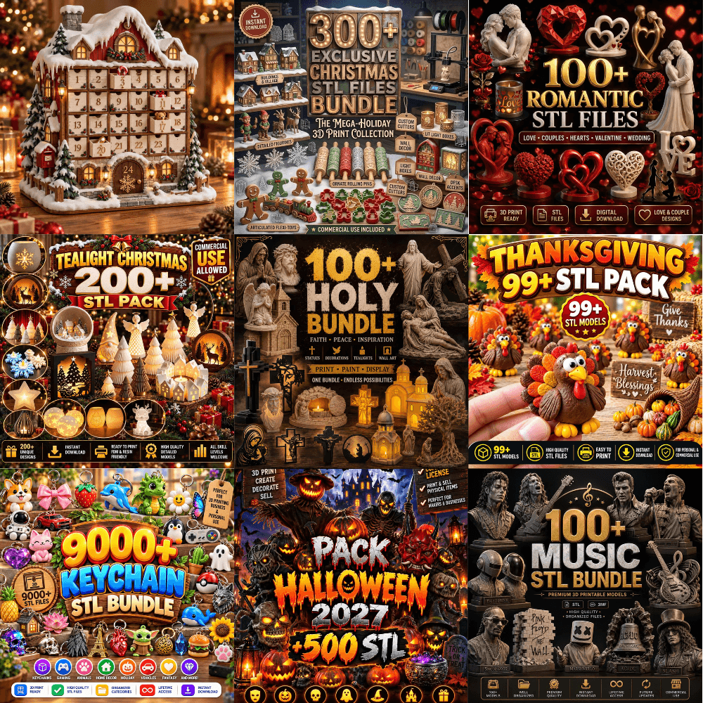 All-In-One Holiday & Event 3D Printing STL Collection (20,000+ Files)