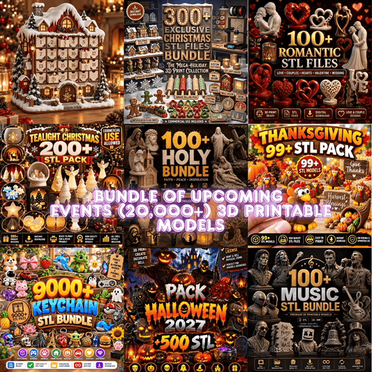 All-In-One Holiday & Event 3D Printing STL Collection (20,000+ Files)