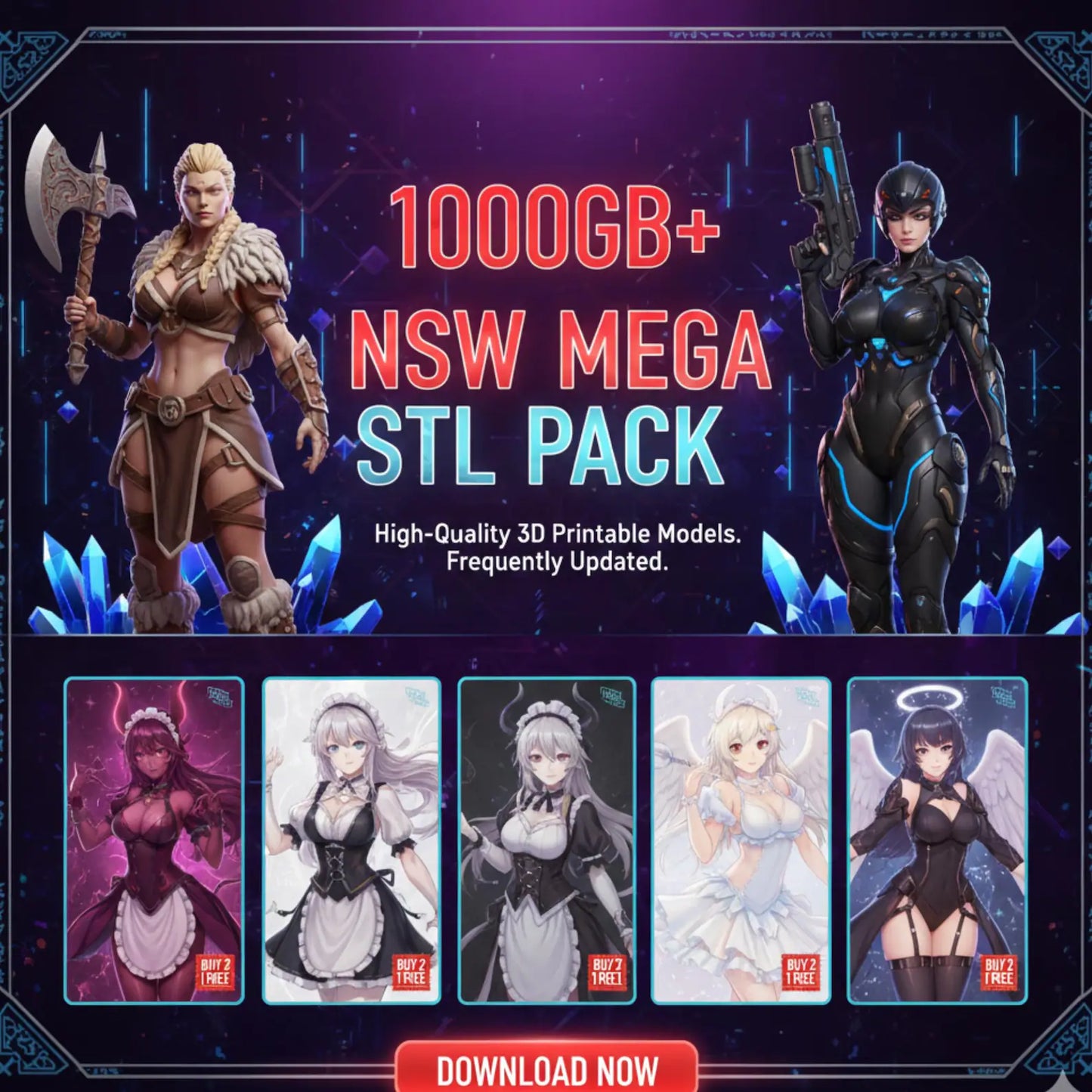 Ultimate NSFW STL 3D Model Bundle (1TB+)
