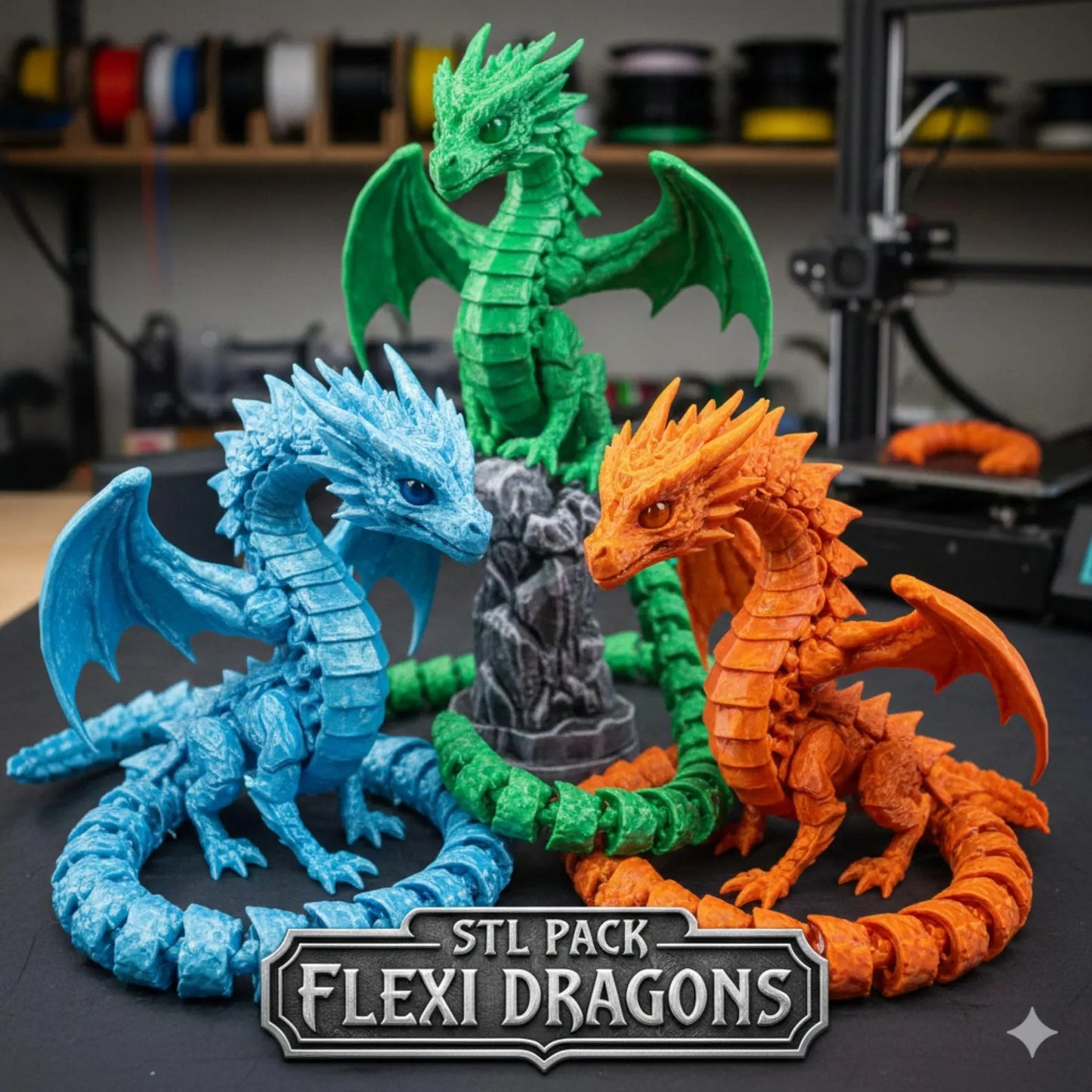 800TB+ Mega STL Bundle | 9,000,000+ 3D Print Files | Commercial Use