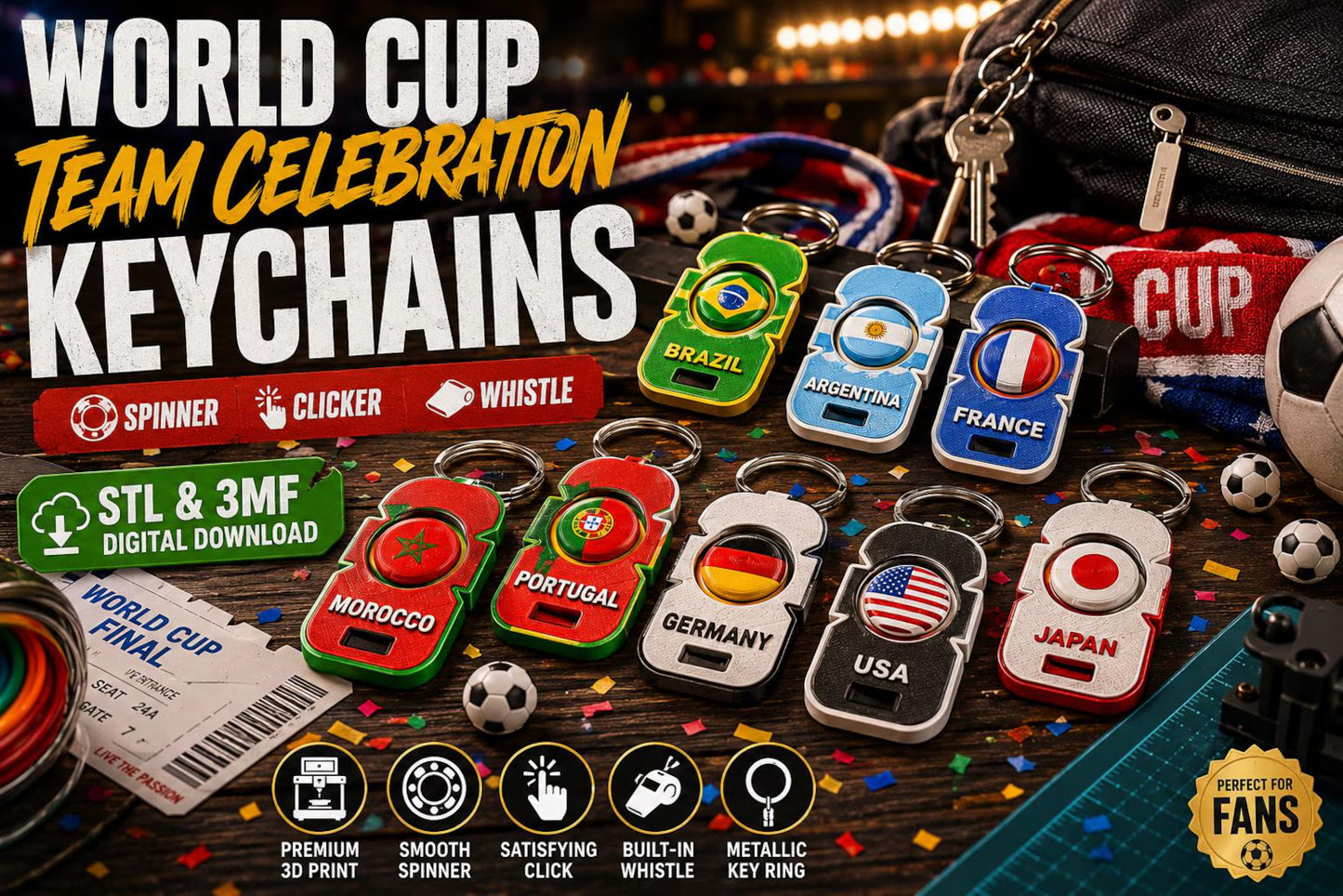 Ultimate 48-Country World Cup 3D Print Bundle (FDM & Resin Certified)