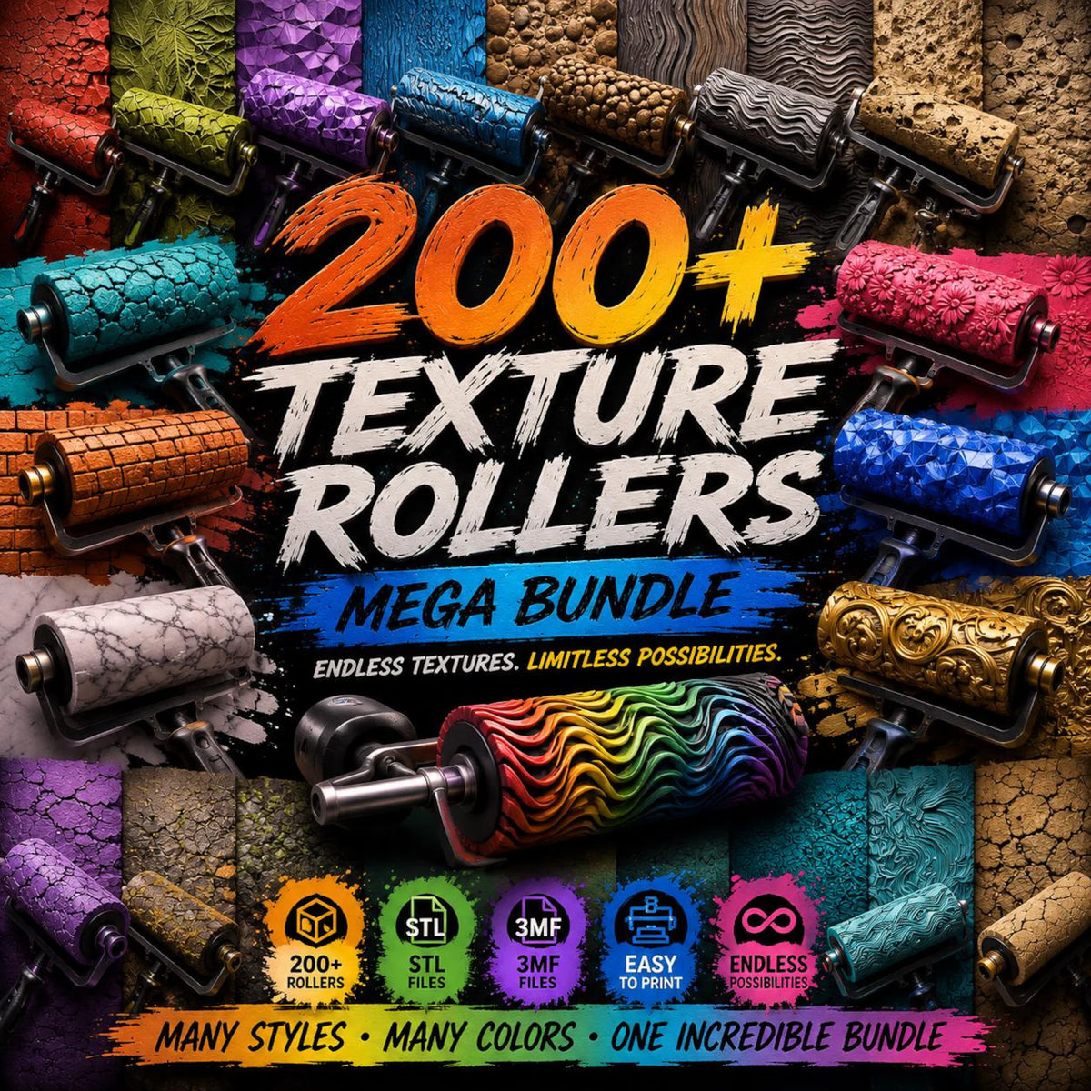 400TB +Mega STL Bundle, Flexi Animals, Dragons, Vehicles, Anime Figures, Props, 3D Print Files Collection
