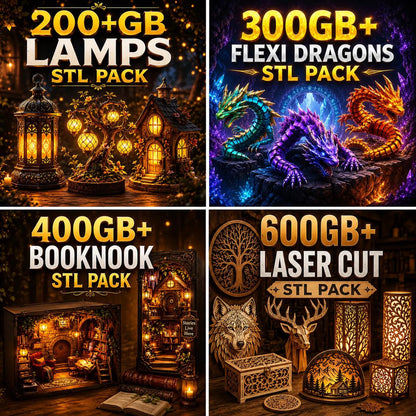 400TB+ Mega STL Bundle (50+ Categories & Commercial License)