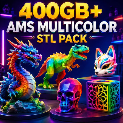 400TB+ Mega STL Bundle (50+ Categories & Commercial License)