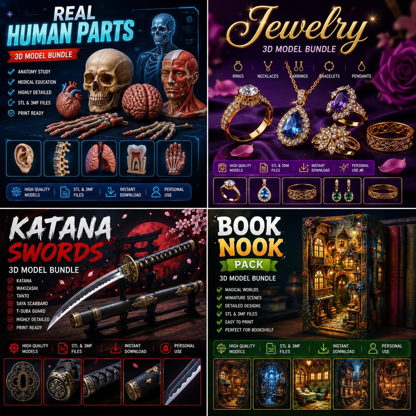 Ultimate 3D Maker Bundle: 300,000+ STL Files (Lifetime Access)