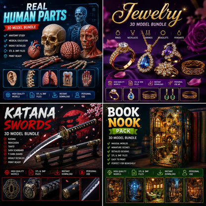 Ultimate 3D Maker Bundle: 300,000+ STL Files (Lifetime Access)
