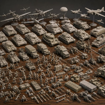 WW2 Mega Bundle: 400GB Military 3D Print Library | Tanks, Soldiers & Terrain STL Files