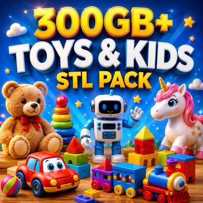 400TB+ Mega STL Bundle (50+ Categories & Commercial License)