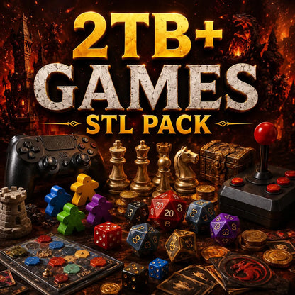 400TB+ Mega STL Bundle (50+ Categories & Commercial License)