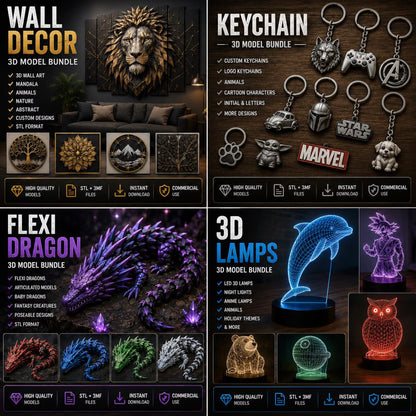 Ultimate 3D Maker Bundle: 300,000+ STL Files (Lifetime Access)