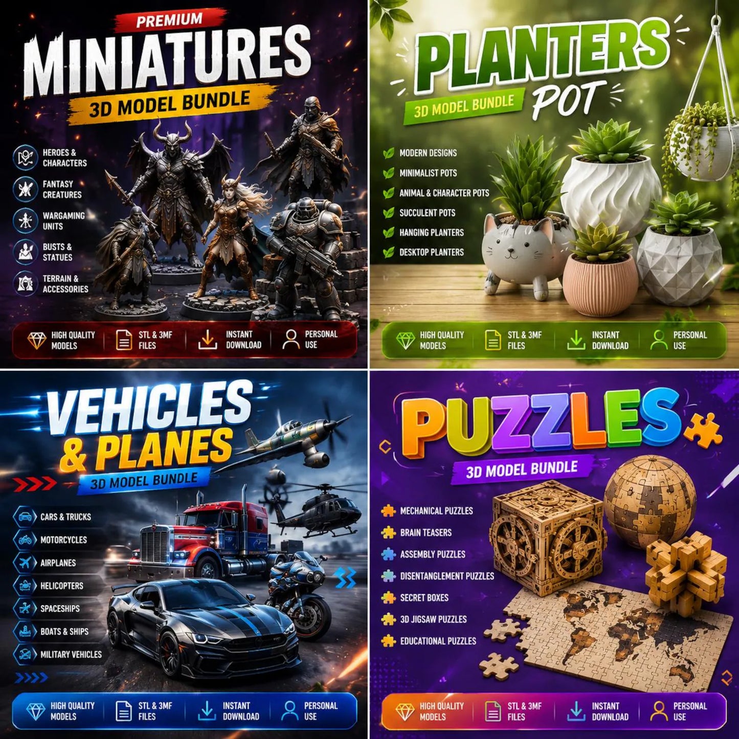 Ultimate 3D Maker Bundle: 300,000+ STL Files (Lifetime Access)