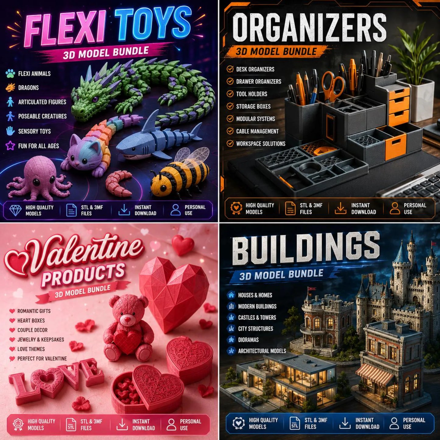 Ultimate 3D Maker Bundle: 300,000+ STL Files (Lifetime Access)