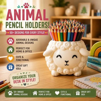 50+ Cute Animal Pencil Holder STLs – 3D Printable Desk Organizer Bundle