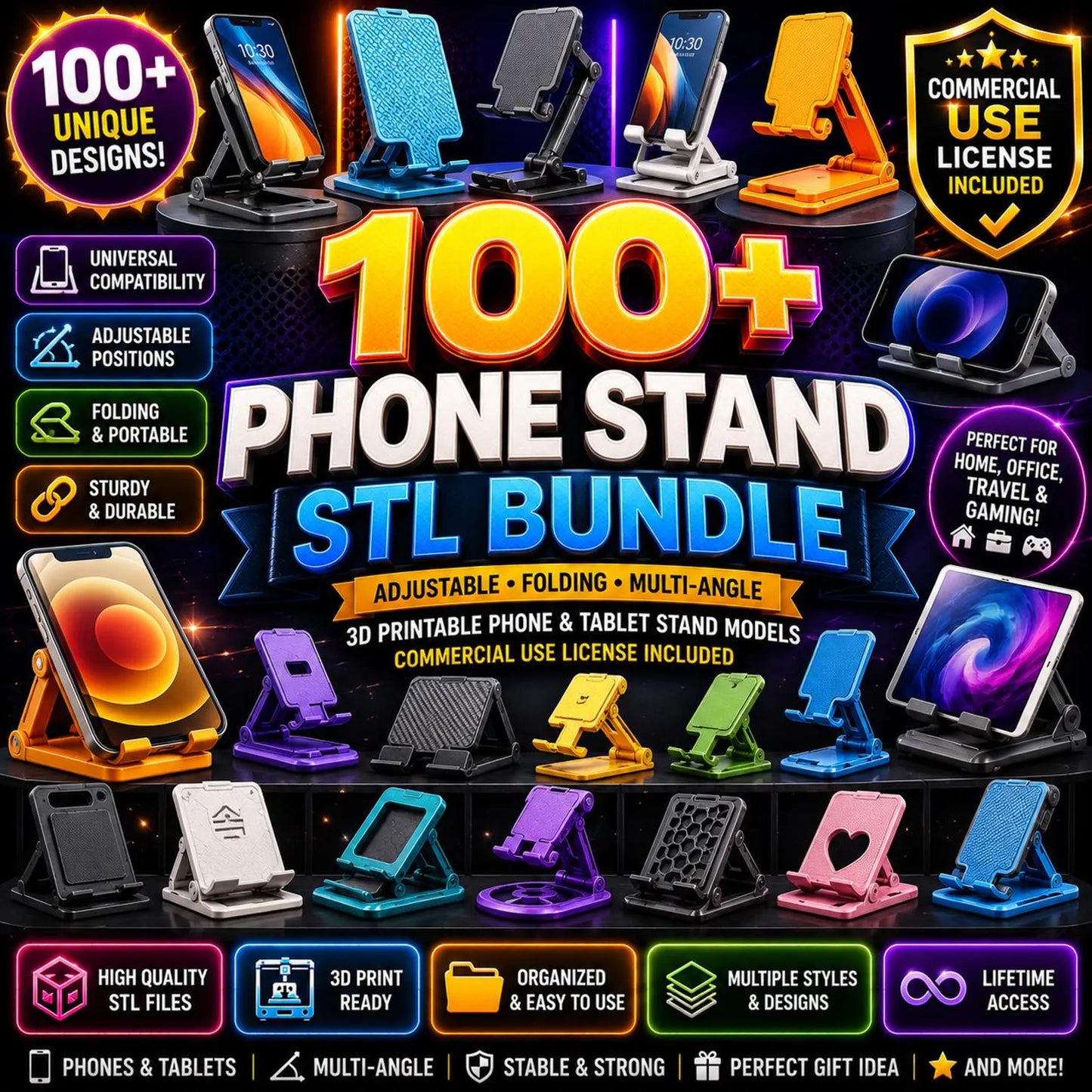 800TB+ Mega STL Bundle | 9,000,000+ 3D Print Files | Commercial Use