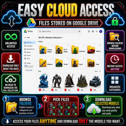 800TB+ Mega STL Bundle | 9,000,000+ 3D Print Files | Commercial Use