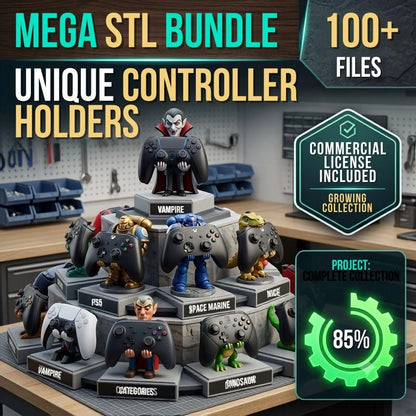 800TB+ Mega STL Bundle | 9,000,000+ 3D Print Files | Commercial Use