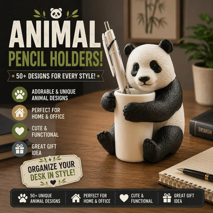 50+ Cute Animal Pencil Holder STLs – 3D Printable Desk Organizer Bundle