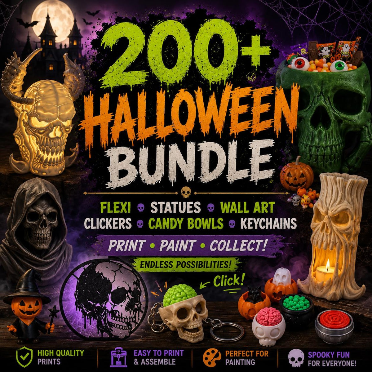 Ultimate Shop Bundle – 5000+ STL Files – Mega 3D Print Bundle – Commercial Use