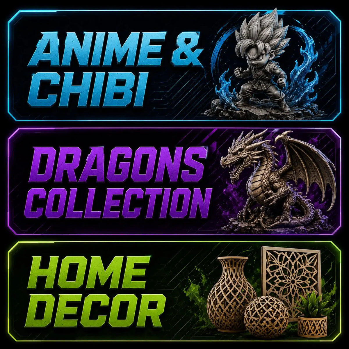 400TB +Mega STL Bundle, Flexi Animals, Dragons, Vehicles, Anime Figures, Props, 3D Print Files Collection