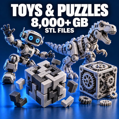 Ultimate STL Library – 70 Million+ 3D Printable Models | 700 TB Mega Collection | Commercial Use