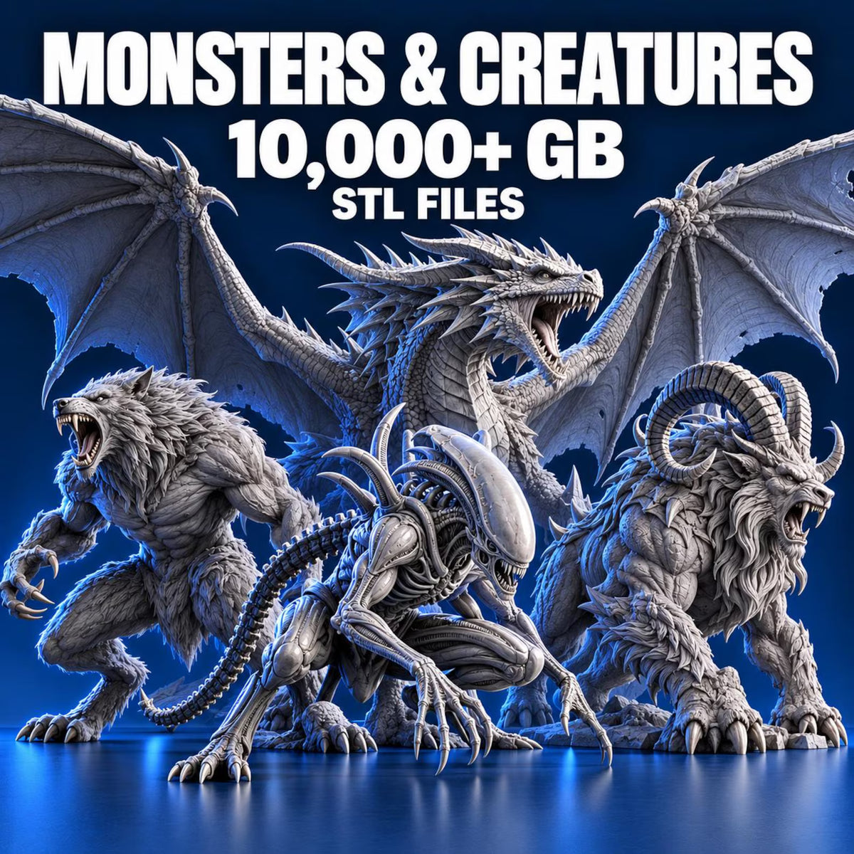 Ultimate STL Library – 70 Million+ 3D Printable Models | 700 TB Mega Collection | Commercial Use