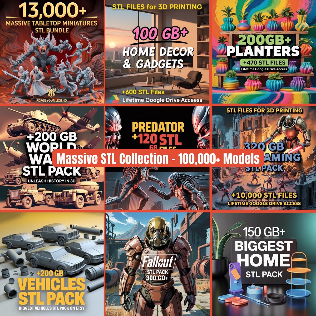 450,000+ Verified 3D Print Files | The 110TB Master Collection