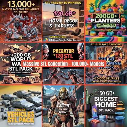 450,000+ Verified 3D Print Files | The 110TB Master Collection