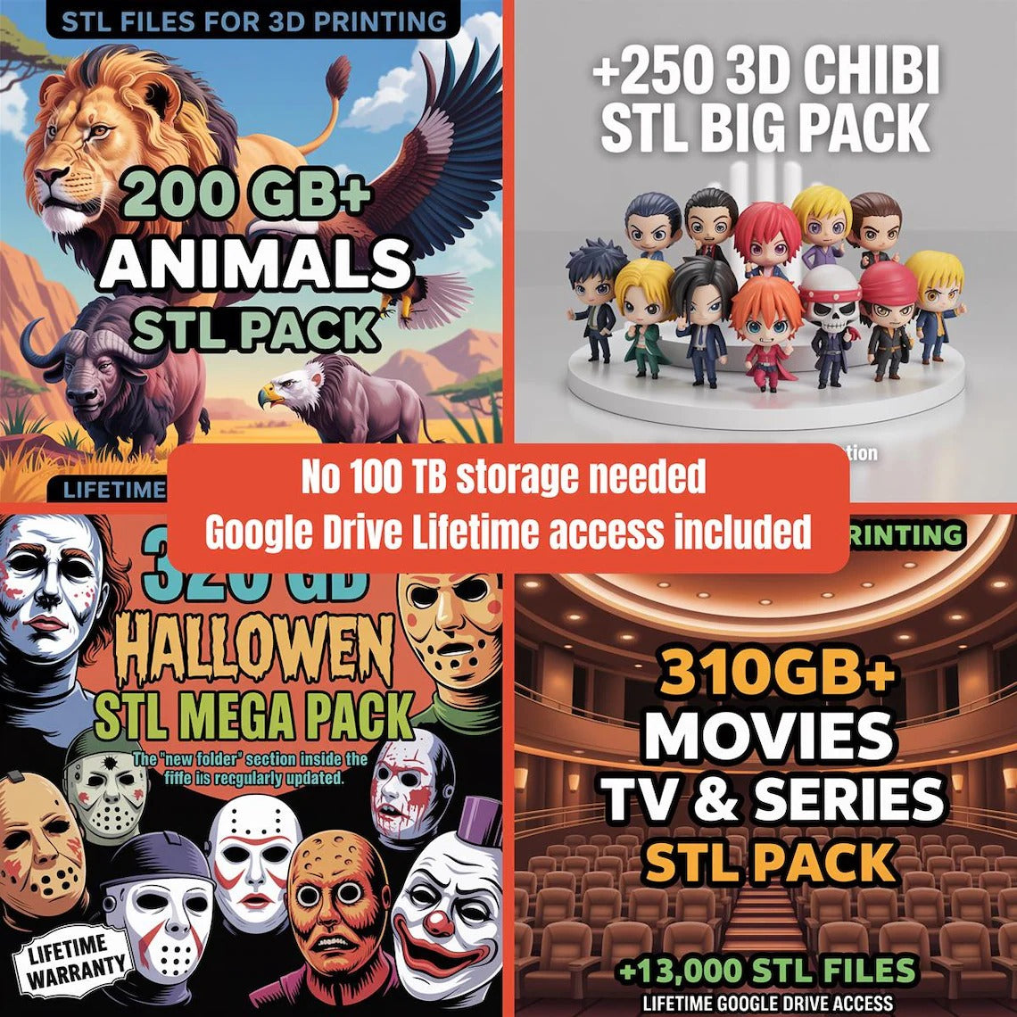 450,000+ Verified 3D Print Files | The 110TB Master Collection