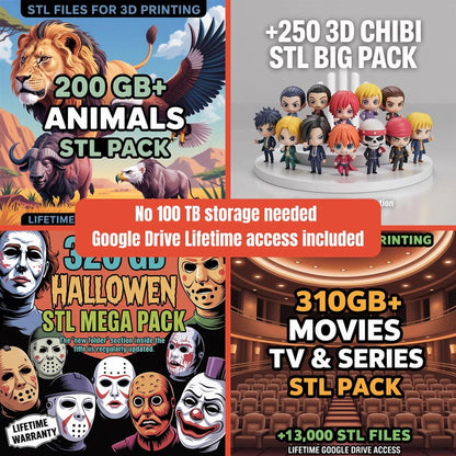 450,000+ Verified 3D Print Files | The 110TB Master Collection