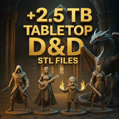 GooBuz™ Ultimate 3D STL Mega Pack – 20M+ Premium Files | 300TB Legends & Horror Collection