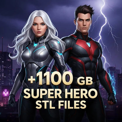 GooBuz™ Ultimate 3D STL Mega Pack – 20M+ Premium Files | 300TB Legends & Horror Collection