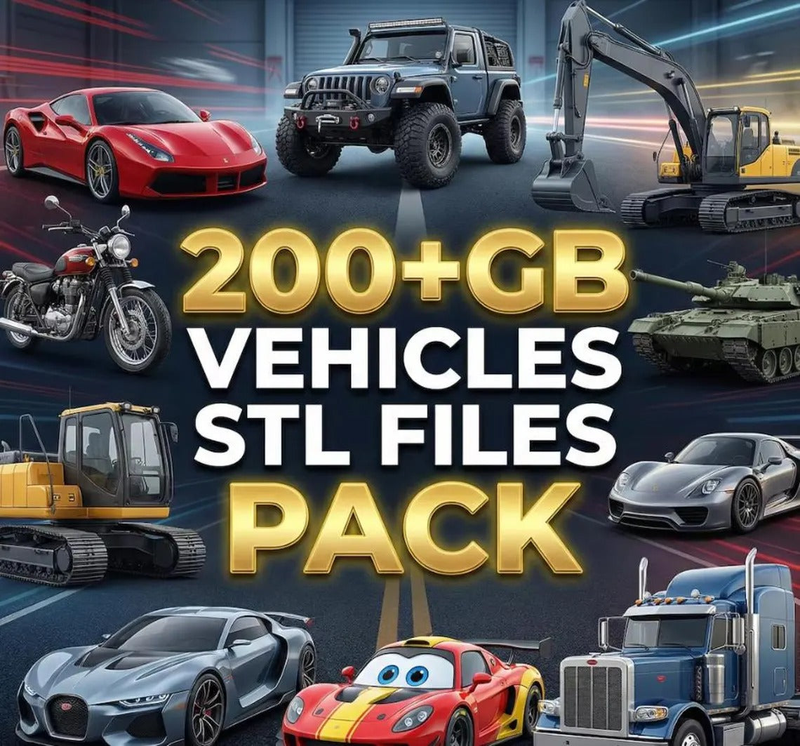 Massive 3D Print STL Files Collection | 25 Million+ 3D Printing Bundle