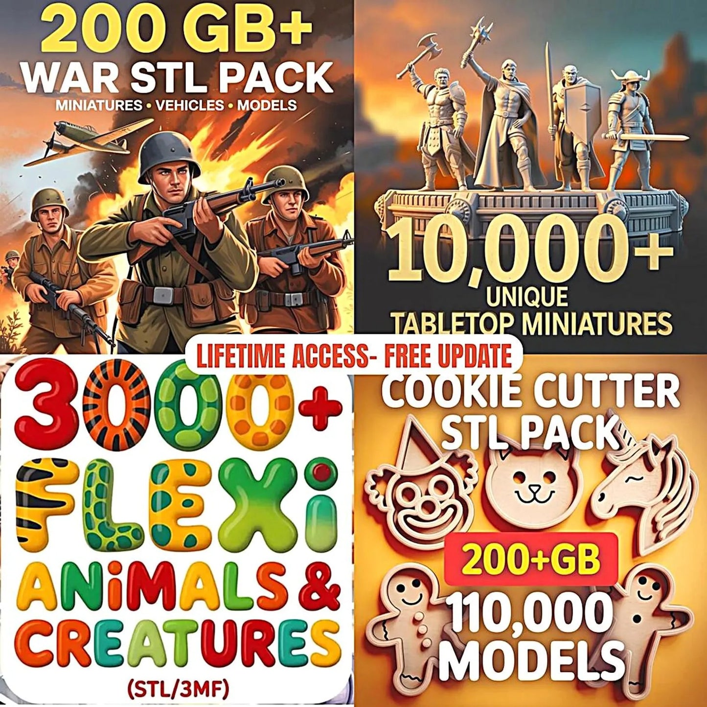 200TB STL Files Bundle – 200K+ Models, All Genres, Instant Download