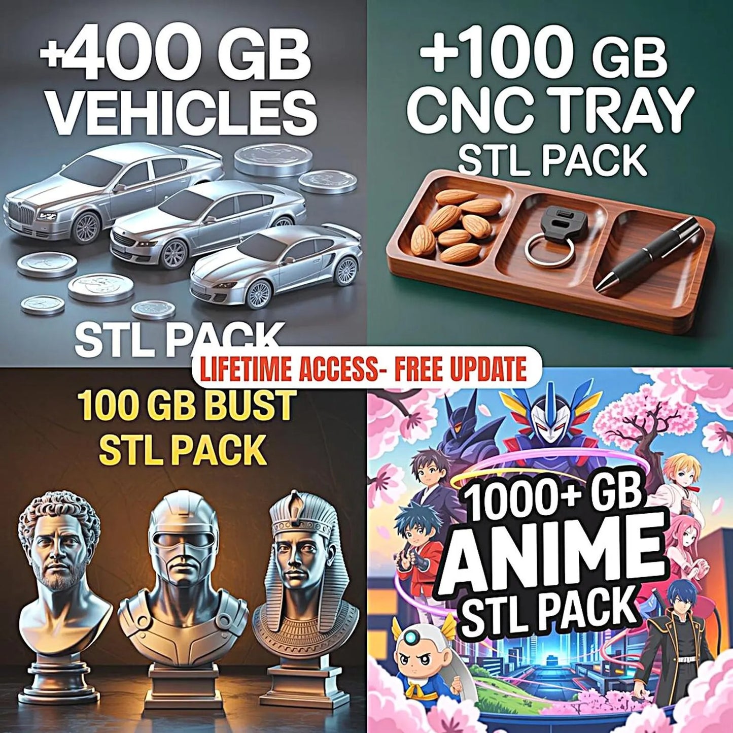 200TB STL Files Bundle – 200K+ Models, All Genres, Instant Download