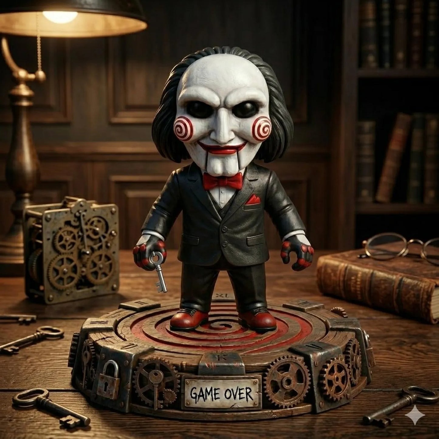 Horror Doll Figurine – Scary Miniature Model