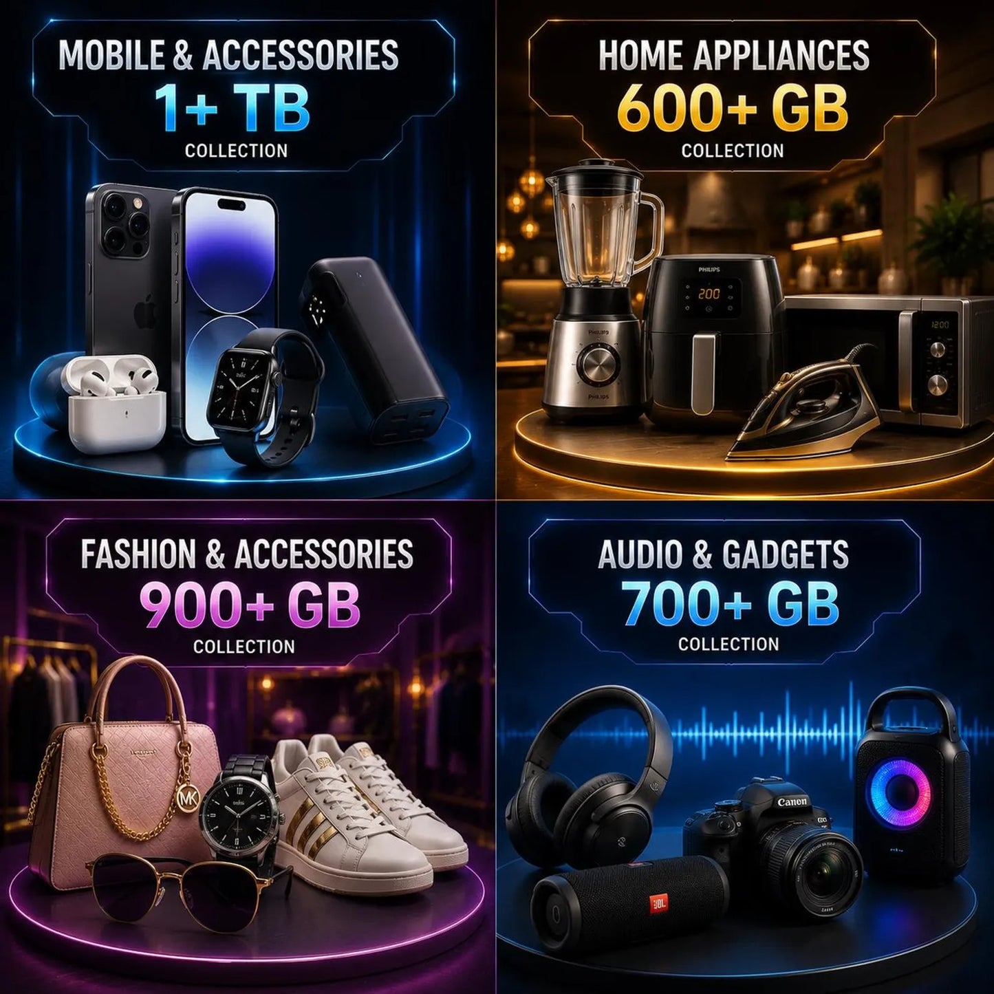 1100TB Everything Pack – Mega STL Bundle, 3D Print Files & Digital Assets (2026 Update)